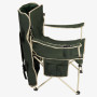 Navaris Chaise de Camping Pliante - Chaise Pliable pour Le Transport Facile - Parasol Intégré pour Protéger du Soleil en Extérie