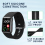 kwmobile Bracelet compatible avec Huawei Watch D bracelet - Bracelet de rechange pour fitness tracker en TPU - noir
