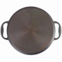 Mahlzeit Poêle à paella polie de 35 cm - Poêle en fonte avec deux poignées - Poêle à paella - Poêle à paella en fonte - Pour bar