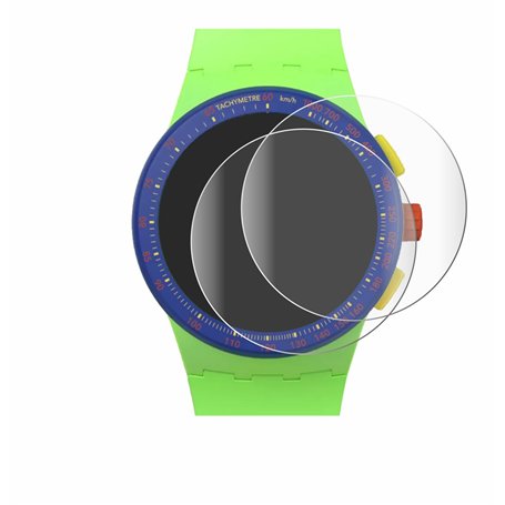 brotect Protection Intégrale 3D Incurvé pour Swatch Flowing Freshly SUSG1O1 (2 Pièces) - Couverture Complète
