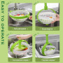 IRCKONCI Essoreuse À Salade, Égouttoir À Laitue avec Panier De Vidange, Pliable Et Rétractable, Design Antidérapant, Égouttage R