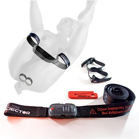 Berlin Subjector® Unabler Set de bondage avec menottes pour lit sexuel extrême