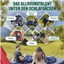 zeitgeist OUTDOOR Sac de couchage 3 saisons pour adulte 210 x 81 cm [stretch] imperméable léger 10 °C confort été pour moto, pêc