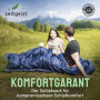 zeitgeist OUTDOOR Sac de couchage 3 saisons pour adulte 210 x 81 cm [stretch] imperméable léger 10 °C confort été pour moto, pêc