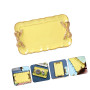CIYODO 1 Pc Plateau d'arc Plateau De Bijoux Fantaisie Plateau Organisateur De Bijoux Décoration De Gâteaux Plateau De Service Ap