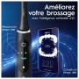 Oral-B iO 8N Brosse À Dents Électrique Noire connectée Bluetooth, 2 Brossettes, 1 Étui De Voyage