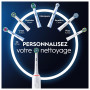 Oral-B Pro 3500 Brosse À Dents Électrique Blanche, Un Capteur De Pression Pour Protéger Les Gencives Sensibles, Des Accessoires,