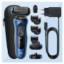Braun Series 6 61-B4500cs Rasoir Électrique Pour Homme Avec Accessoire Tondeuse À Barbe EasyClick, Base De Recharge, SensoFlex, 