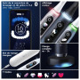 Oral-B iO 9 Brosse à Dents Électrique Blanche, 3 Brossettes, 1 Étui de Voyage Chargeur