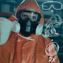 Dräger X-plore 3300 Masque de protection avec lunettes de protection X-pect 4200 et filtres A2 P3 | Demi-masque de peinture cont