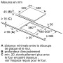 Bosch PKM61RAA8F - Série 2 - Plaque électrique - 3 Feux - 60 cm - Puissance 5400 W - Noir