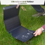 AgfaPhoto Solar Panel SP21 - Panneau Solaire Mobile 21W, 5V USB & 18V DC 10 Output, CB