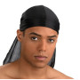 ATM PURECITY© Lot de 4 Bandana US Durag Noir + Blanc + Rouge + Bleu Electrique - Gangsta Rap Hip Hop West Coast - USA du Rag - A