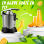 Sommertal CP850 - Presse-agrumes électrique avec moteur puissant de 850 W - Avec 2 cônes de pressage - Presse-agrumes manuel - P