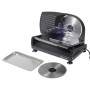 Sommertal AS190 DUAL Trancheuse universelle 200 W en acier inoxydable avec lame dentelée et affûtage lisse, peu encombrant, élec