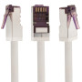 1aTTack.de - 1m - Câble réseau CAT6a Superflex Ethernet Gigabit LAN RJ45 CAT6 A câble patch 10000 Mbit s SFTP PIMF 500 MHz compa