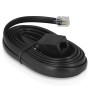 Wicked Chili Câble d'extension 300cm compatible avec Thrustmaster volant et pédales, connecteur RJ12 DEC 6P6C avec câble et pris