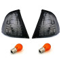 AD Tuning GmbH & Co.KG 960201 Ensemble de Clignotants latéraux, Verre Transparent, Noirs