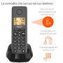 Gigaset Pure 120 - téléphone sans Fil avec Protection d'appel et ECO DECT - écran rétro-éclairé - Compatible avec Les Aides audi
