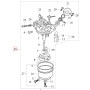 WilTec Pièce détachée LIFAN Carburateur Moteur a Essence 13 CV