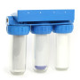 Naturewater NW-BR10B4 – Système de filtration 3 Étapes – 20,67 mm 1/2" – avec Filtre à sédiments Charbon actif Bioc et Granulés 
