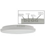 Plafonnier LED avec détecteur de mouvement 26cm IP54 intérieur extérieur - détecteur de présence capteur crépusculaire - 16W 150