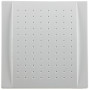 ChiliTec Carillon de porte double carillon mécanique à deux tons 8 V AC Fonctionnement à piles 9 V 75 dB 116 x 116 x 48 mm Blanc