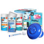 BAYZID® kit de démarrage pour Piscine 7 pièces pour l'entretien de l'eau avec granulés de Chlore pour Piscine