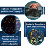 PeakTech 1400 Oscilloscope numérique compact 2 canaux - Bande passante oscilloscope 5 MHz - Taux d'échantillonnage rapide de 100