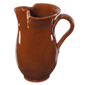 MamboCat Pichet médiéval viking en argile - 1 litre - Carafe méditerranéenne antique de qualité supérieure - Pichet vintage - Po