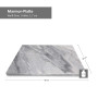 MamboCat Planche à découper en marbre - 30 x 40 cm - résistant à la chaleur - Dessous de plat - Plateau à fromage/de service/à t