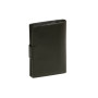 LEAS Porte-cartes Protection RFID Blocage avec boîte à Cadeau en cuir véritable, noir Card-Collection''