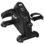 HOMCOM Vélo d'appartement Mini Bike Vélo d'entraînement à pédales Appareil à vélo avec écran LCD Fonte Noire 35 x 40 x 31 cm