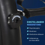 HOMCOM Vélo d'appartement Mini Bike Vélo d'entraînement à pédales Appareil à vélo avec écran LCD Fonte Noire 35 x 40 x 31 cm