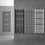 ECD Germany Radiateur Design Sahara Non Electrique - 300 x 800 mm - Blanc - Connexion Central - sans Kit de Raccordement - Forme