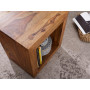 FineBuy Étagère Debout Bois Massif Sheesham 44 x 44 x 33 cm étagère Petite carré | Étagère en Bois véritable Cube - Table d'appo