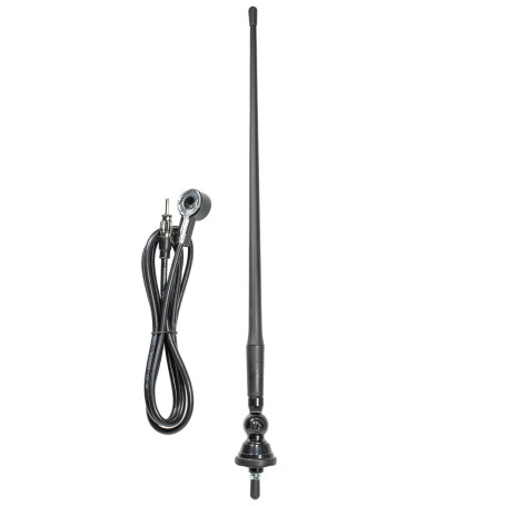 tomzz Audio 1000-001 Antenne Universelle en Caoutchouc très Flexible AM/FM FM