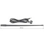 tomzz Audio 1000-001 Antenne Universelle en Caoutchouc très Flexible AM/FM FM, câble de 1,3 m avec connecteur d'antenne DIN