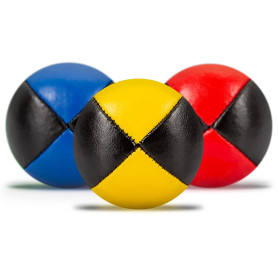 Diabolo Freizeitsport Lot de 3 balles de jonglage de 62 mm avec millet d'oiseau durable