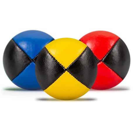 Diabolo Freizeitsport Lot de 3 balles de jonglage de 62 mm avec millet d'oiseau durable