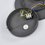 LED Plafonnier extérieur Malena (Moderne) en Gris Aluminium (1 lampe,à), Luminaire d’extérieur pour le jardin, la terrasse, balc