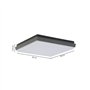LED Plafonnier extérieur Amra (Moderne) en Blanc, Luminaire d’extérieur pour le jardin, la terrasse, balcon & maison, plafonnier