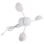 Pommeau de douche rétro avec flexible et support de douche en laiton avec surface dorée