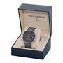 PAUL HEWITT Montre Homme chronomètre Chrono Line Midnight Ocean - Montre en INOX (argenté) avec Chrono et Bracelet en Cuir (Gris