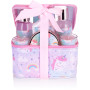 BRUBAKER Cosmetics - Coffret de bain & douche - Fleur de cerisier - 7 Pièces - Trousse à maquillage Licorne incl. - Idée cadeau