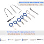 CCLIFE 20pcs Outils Démontage Autoradio, Clés de Retrait pour Radio Navi et Voiture