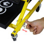 CCLIFE 2 en 1 Chariot de Visite Pliable Tabouret d'atelier pour Voiture avec 6 Roues 360° Max.150kg