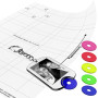 Lot de 5 porte-clés avec jetons de chariot colorés À bricoler soi-même Avec planches imprimées personnalisables avec photo, nom,
