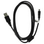 vhbw Câble de données USB (Standard USB Type A) 150cm compatible avec Sony Cybershot DSC-H300, DSC-H400, DSC-W800, DSC-W810, DSC