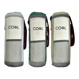 Lot de 3 sacs isothermes pour bouteilles (vert clair